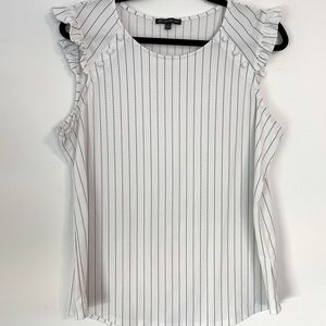 Adrianna Papell White Top & black details